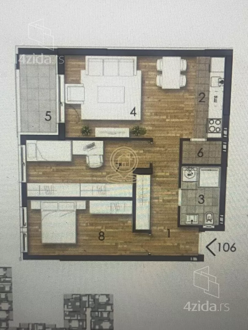 Trosoban stan | 4zida