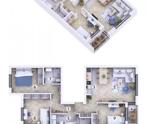 Četvoroiposoban stan | 4zida