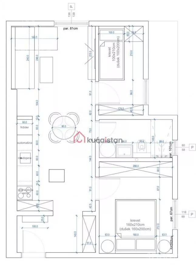 Trosoban stan | 4zida