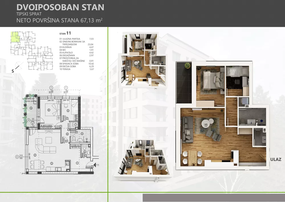 Dvoiposoban stan | 4zida