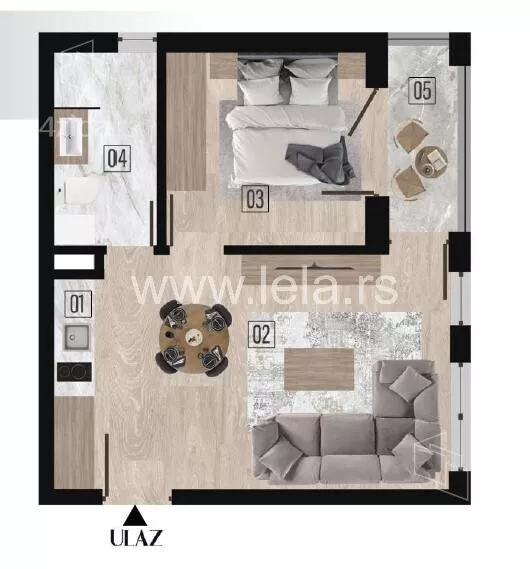 Jednoiposoban stan | 4zida