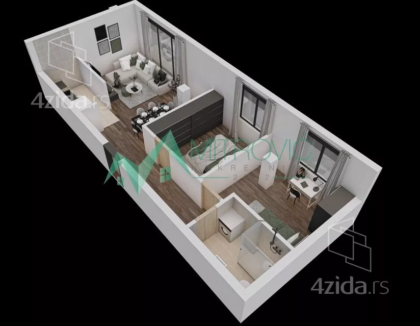 Dvoiposoban stan | 4zida