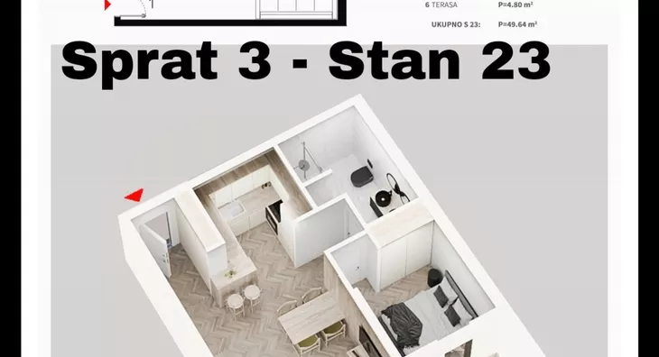 Jednoiposoban stan | 4zida