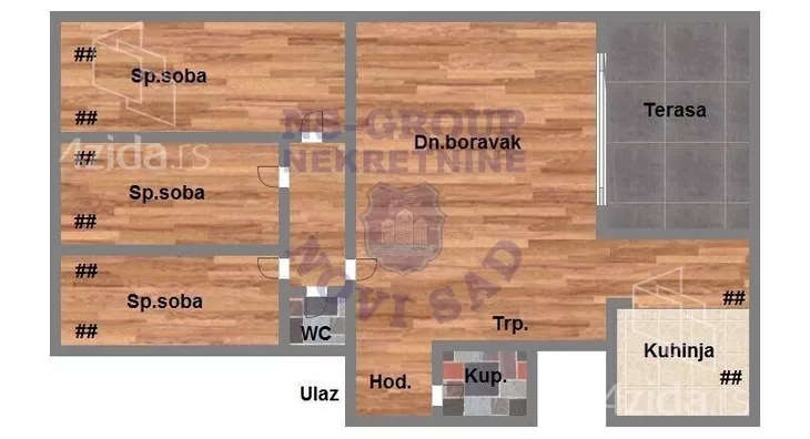 Petosoban stan | 4zida