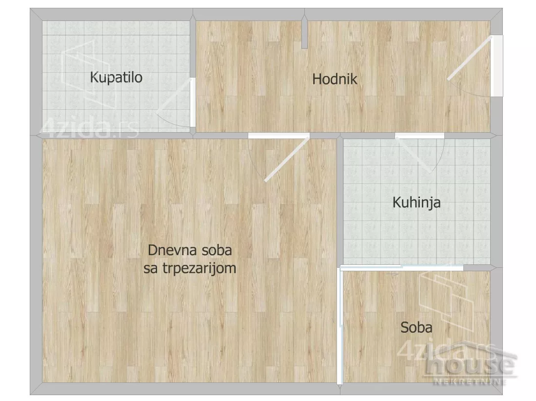 Jednoiposoban stan | 4zida