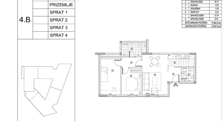 Dvoiposoban stan | 4zida