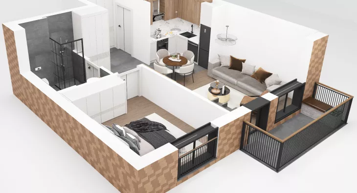 Jednoiposoban stan | 4zida