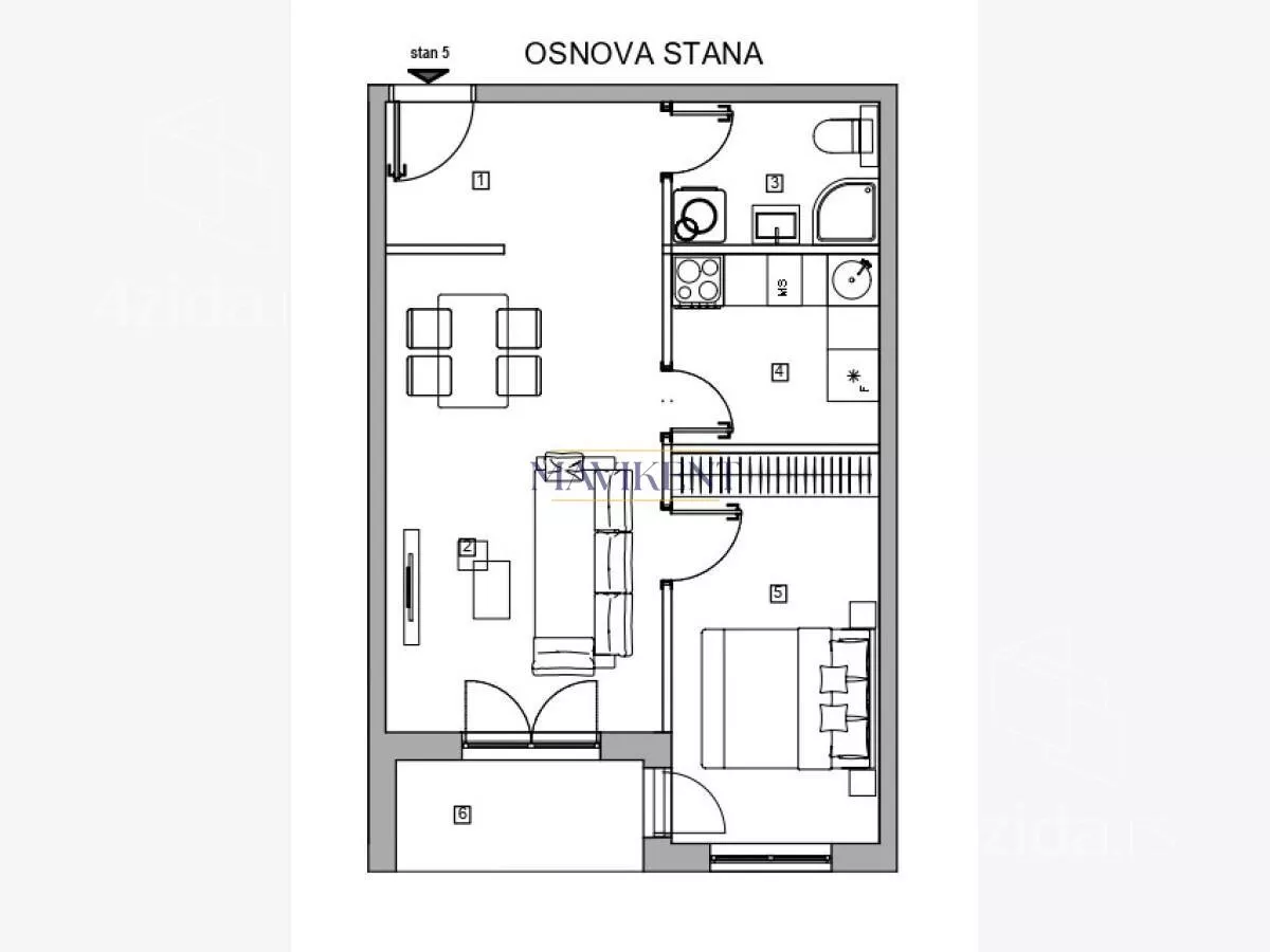Dvosoban stan | 4zida