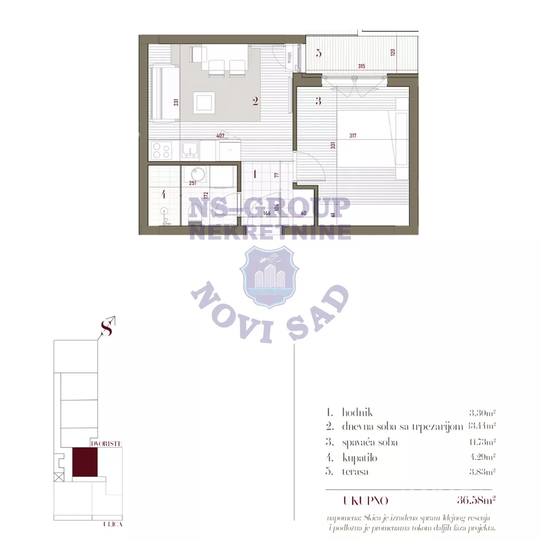 Dvosoban stan | 4zida