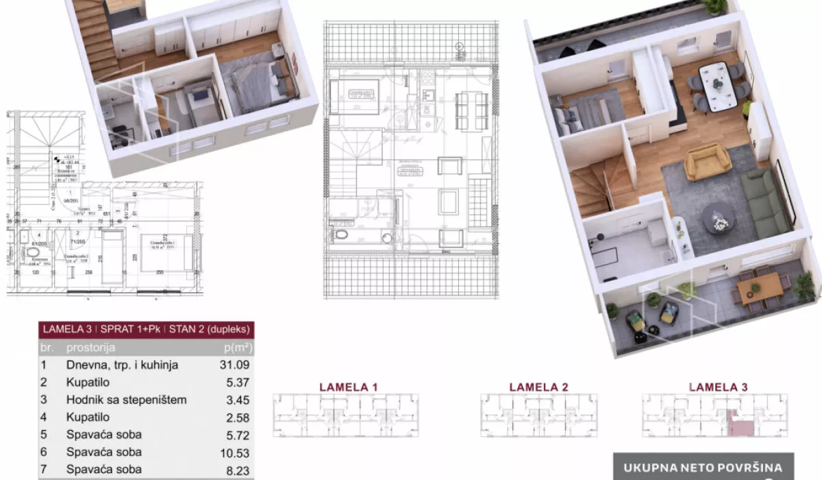 Troiposoban stan | 4zida