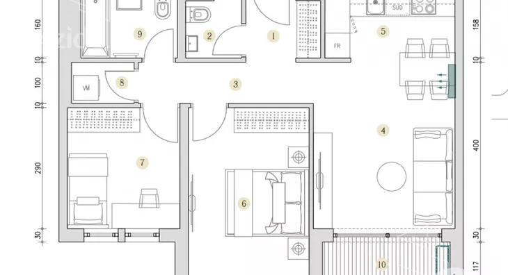 Trosoban stan | 4zida