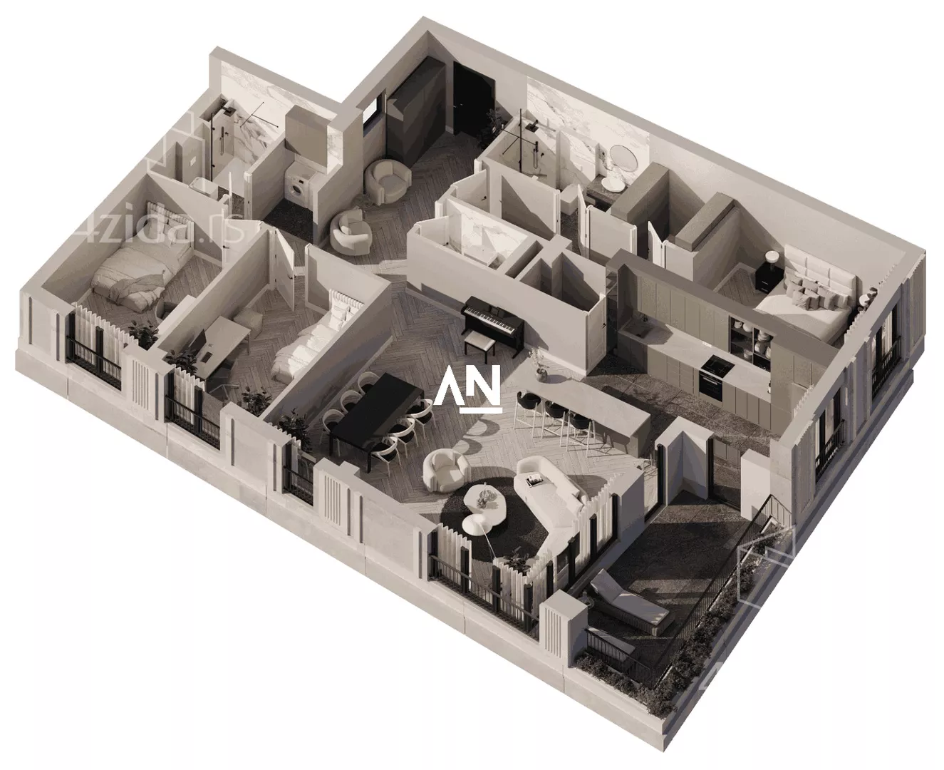 Četvorosoban stan | 4zida