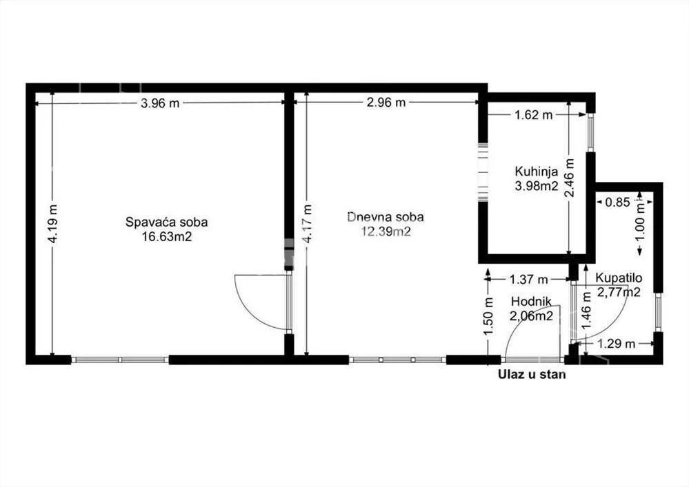Jednoiposoban stan | 4zida