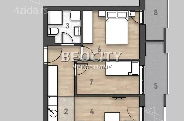 Trosoban stan | 4zida