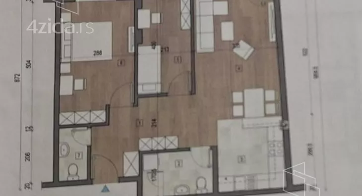 Trosoban stan | 4zida