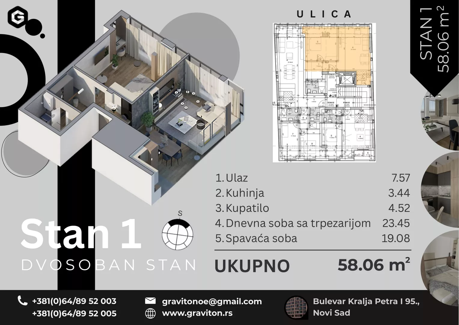 Dvosoban stan | 4zida
