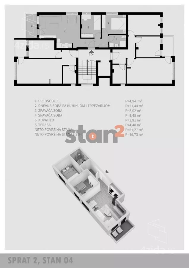 Dvoiposoban stan | 4zida
