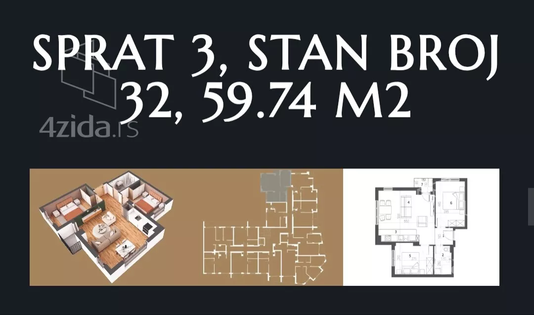 Dvosoban stan | 4zida