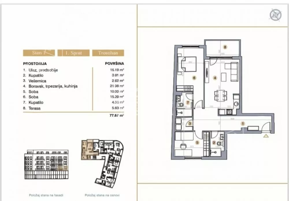 Trosoban stan | 4zida