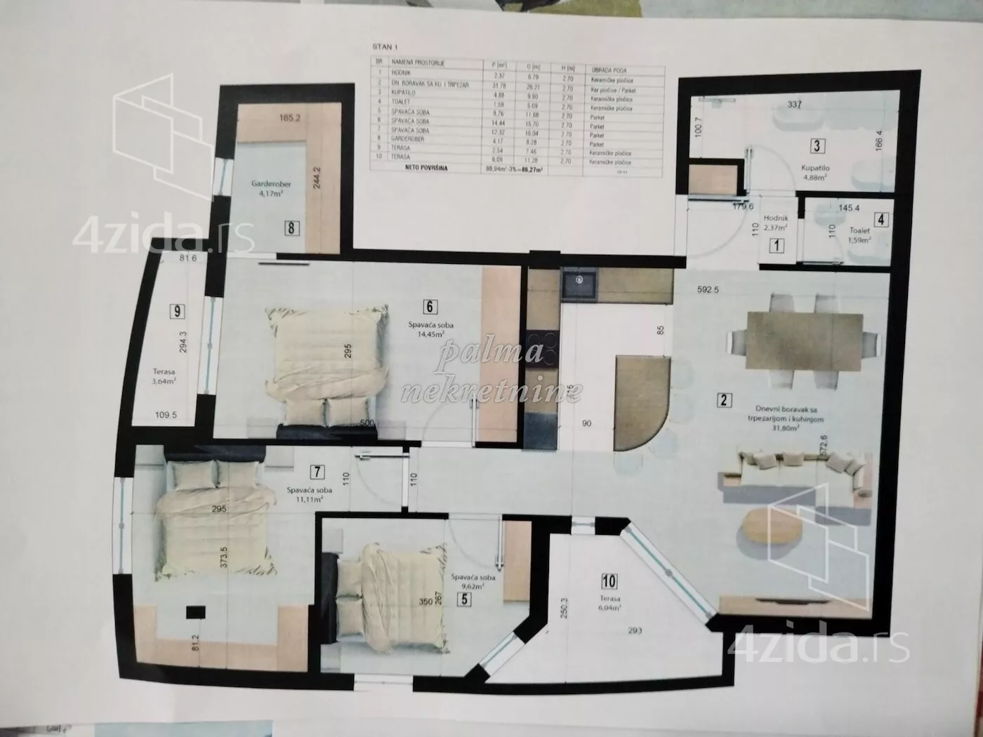 Troiposoban stan | 4zida