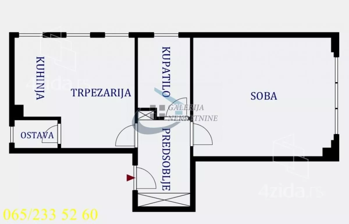 Jednoiposoban stan | 4zida