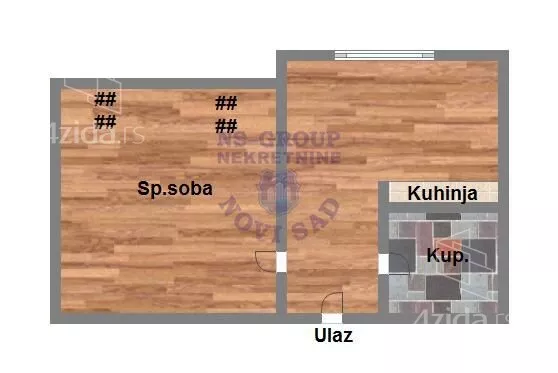 Jednosoban stan | 4zida