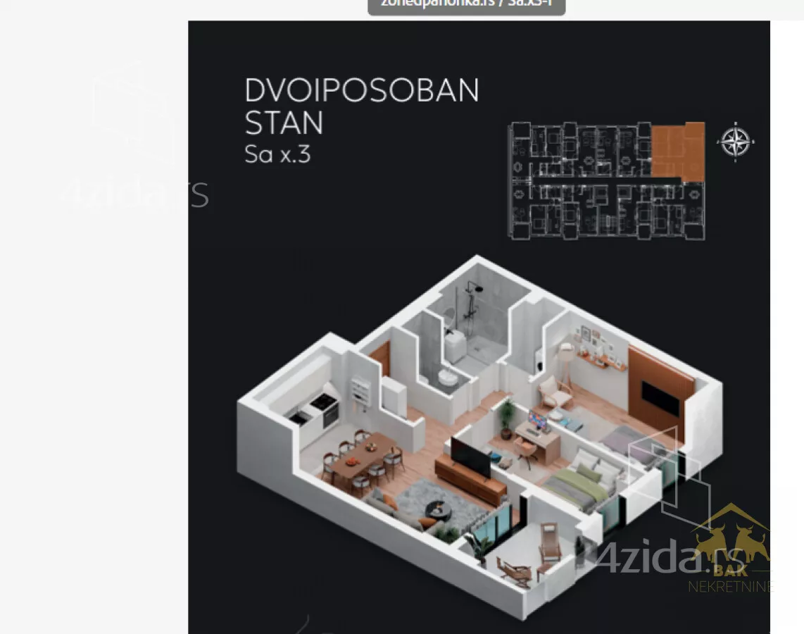 Dvoiposoban stan | 4zida