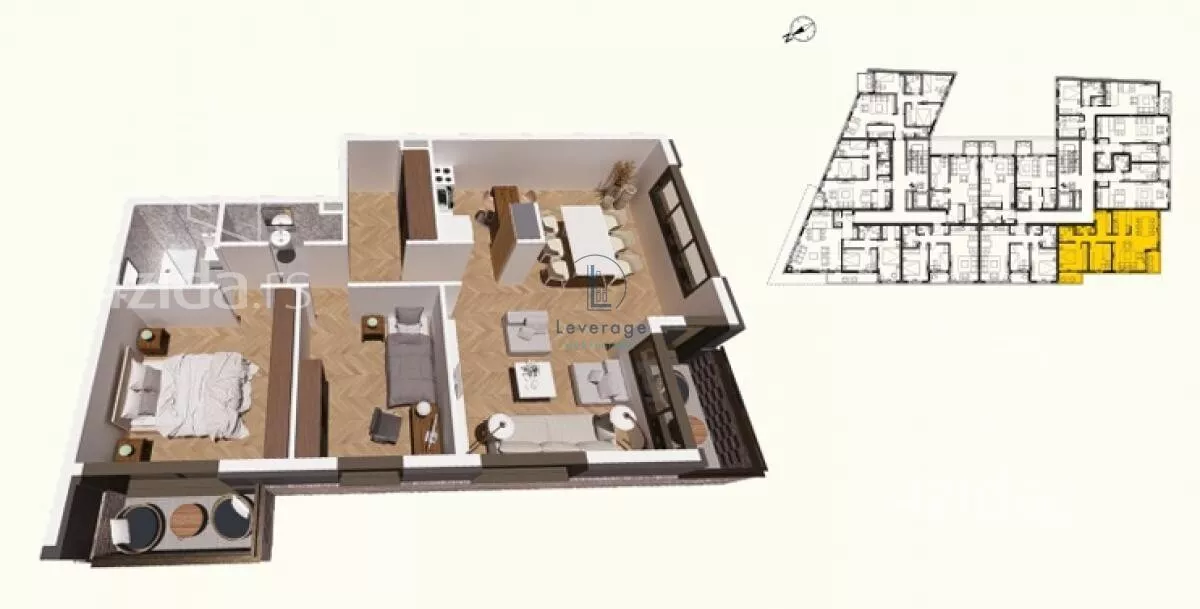 Trosoban stan | 4zida