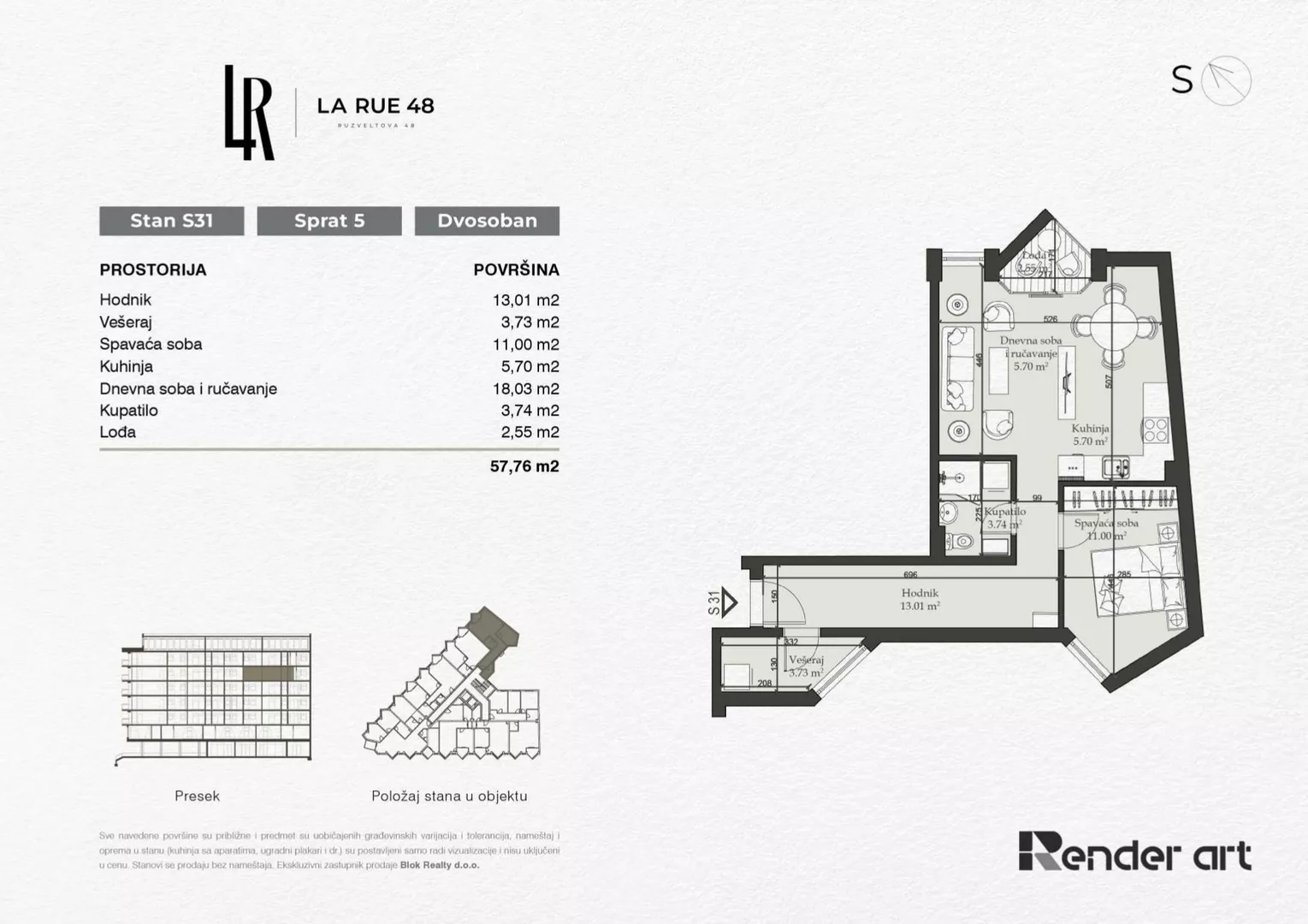 Dvosoban stan | 4zida