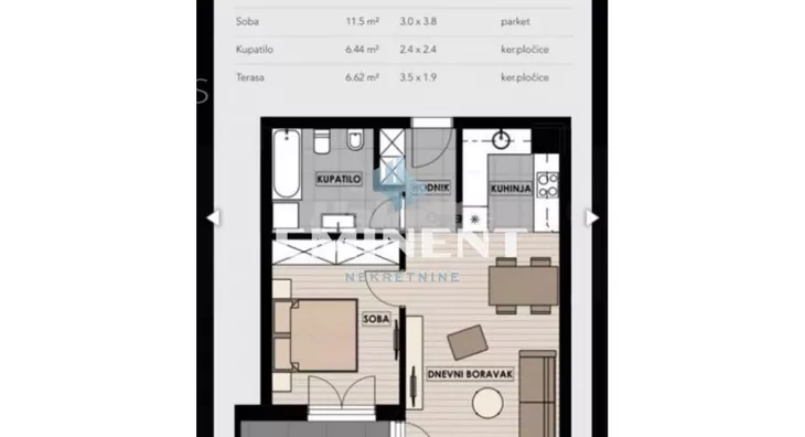 Dvosoban stan | 4zida