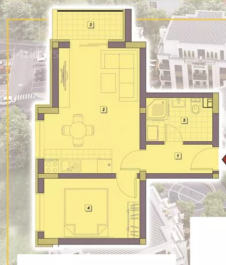 Jednoiposoban stan | 4zida