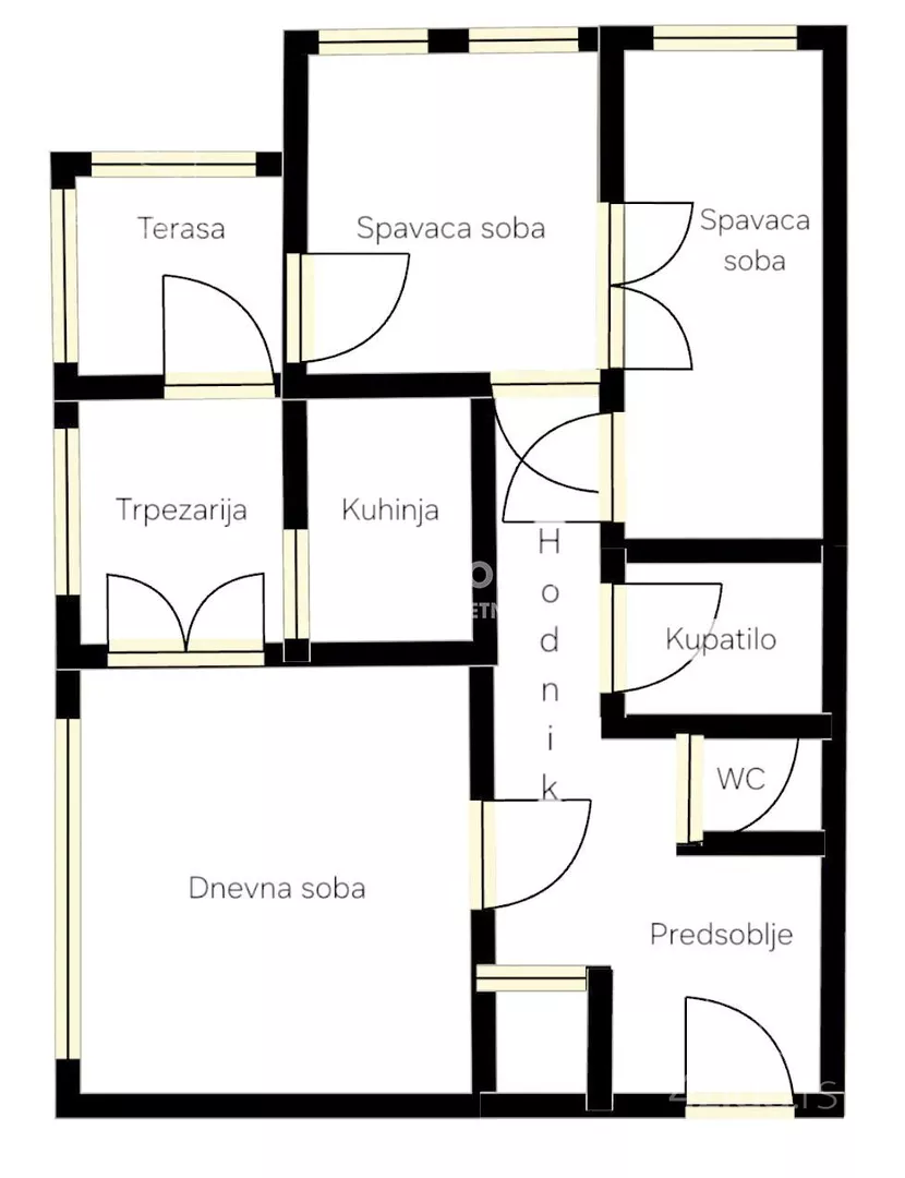 Trosoban stan | 4zida