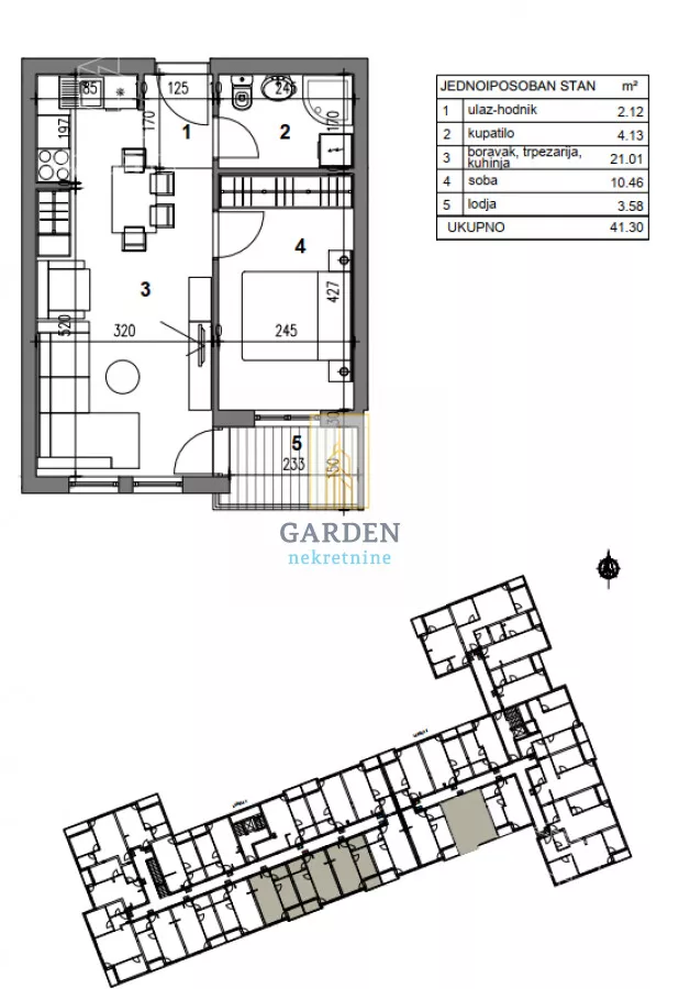 Jednoiposoban stan | 4zida