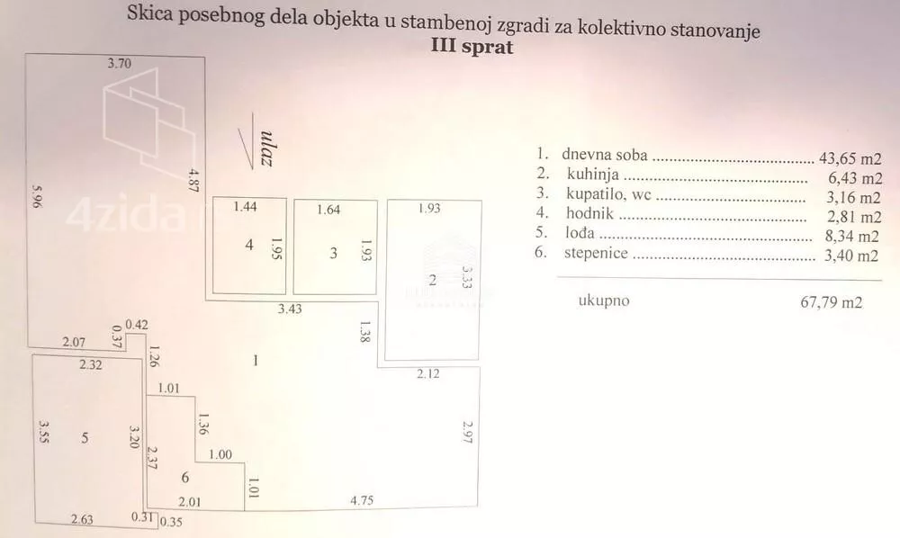 Petosoban stan | 4zida