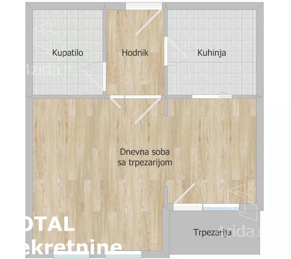 Jednoiposoban stan | 4zida