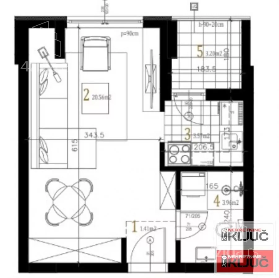 Jednosoban stan | 4zida