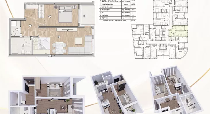 Jednosoban stan | 4zida