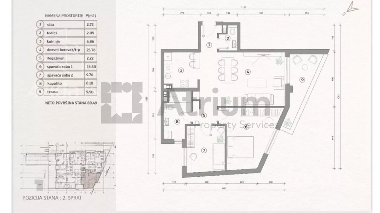 Trosoban stan | 4zida