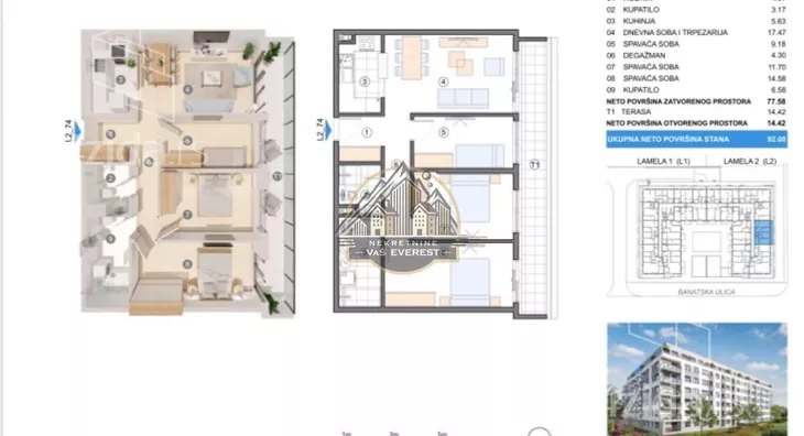 Troiposoban stan | 4zida