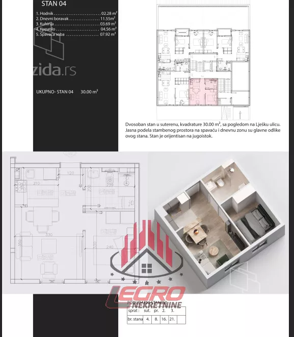 Dvoiposoban stan | 4zida