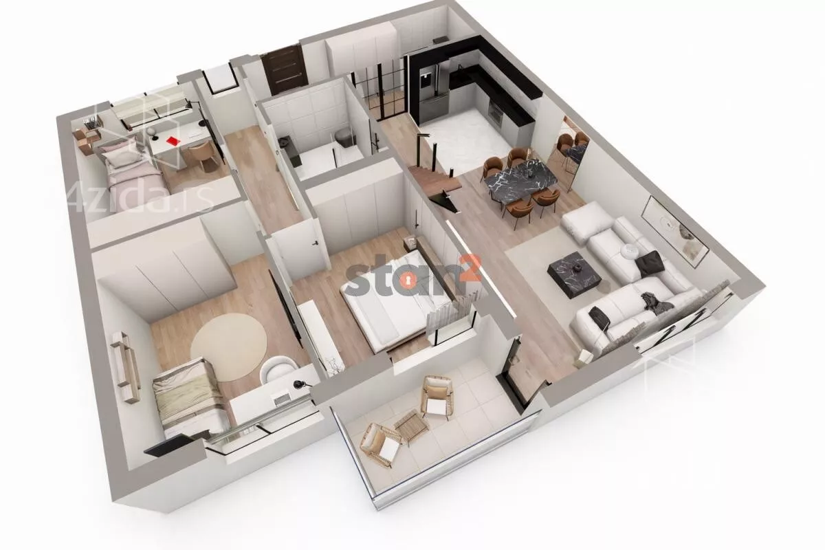 Troiposoban stan | 4zida