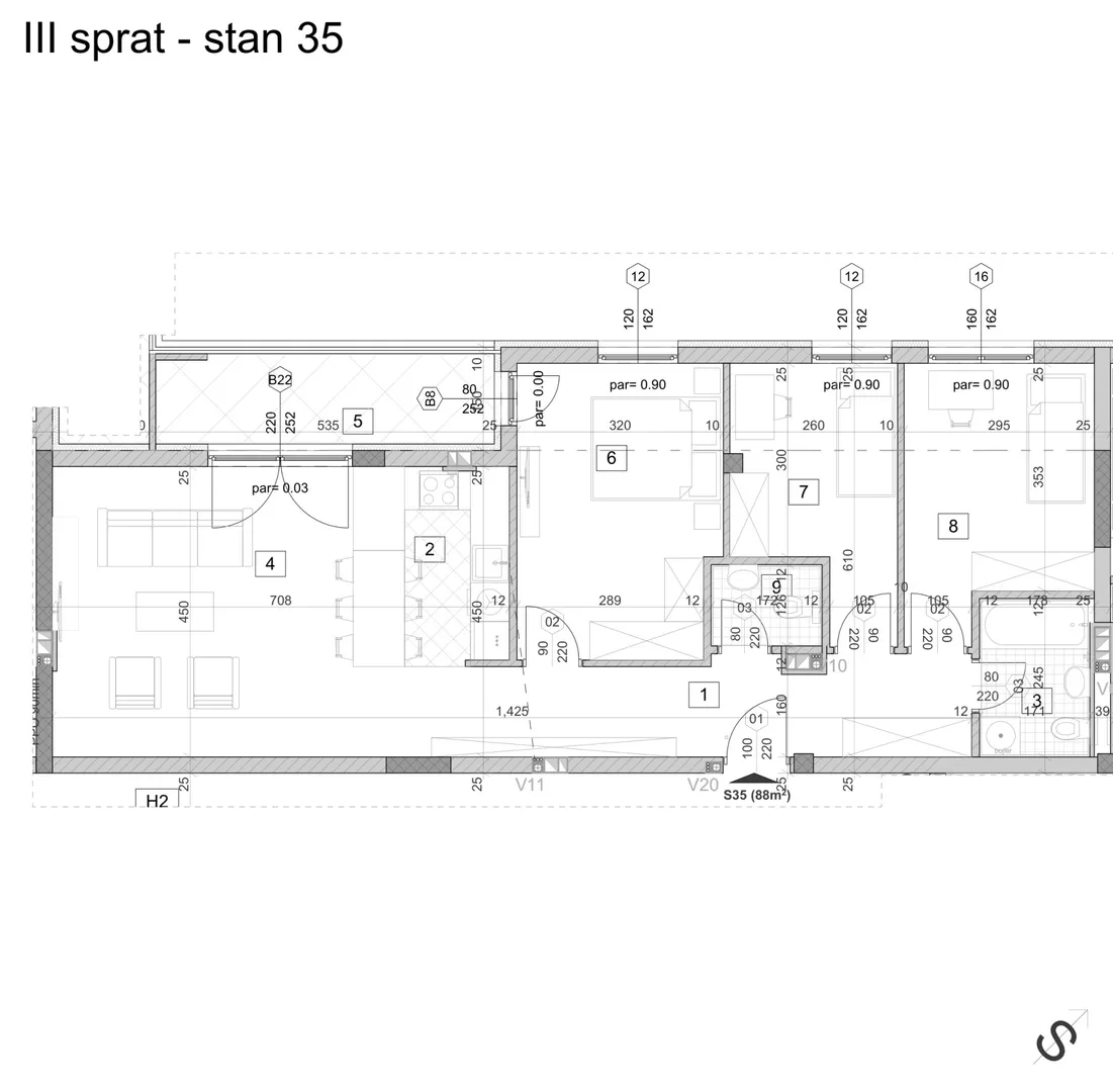 Troiposoban stan | 4zida