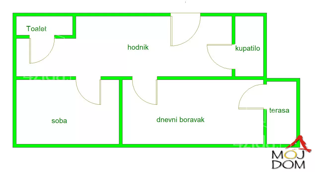 Jednoiposoban stan | 4zida