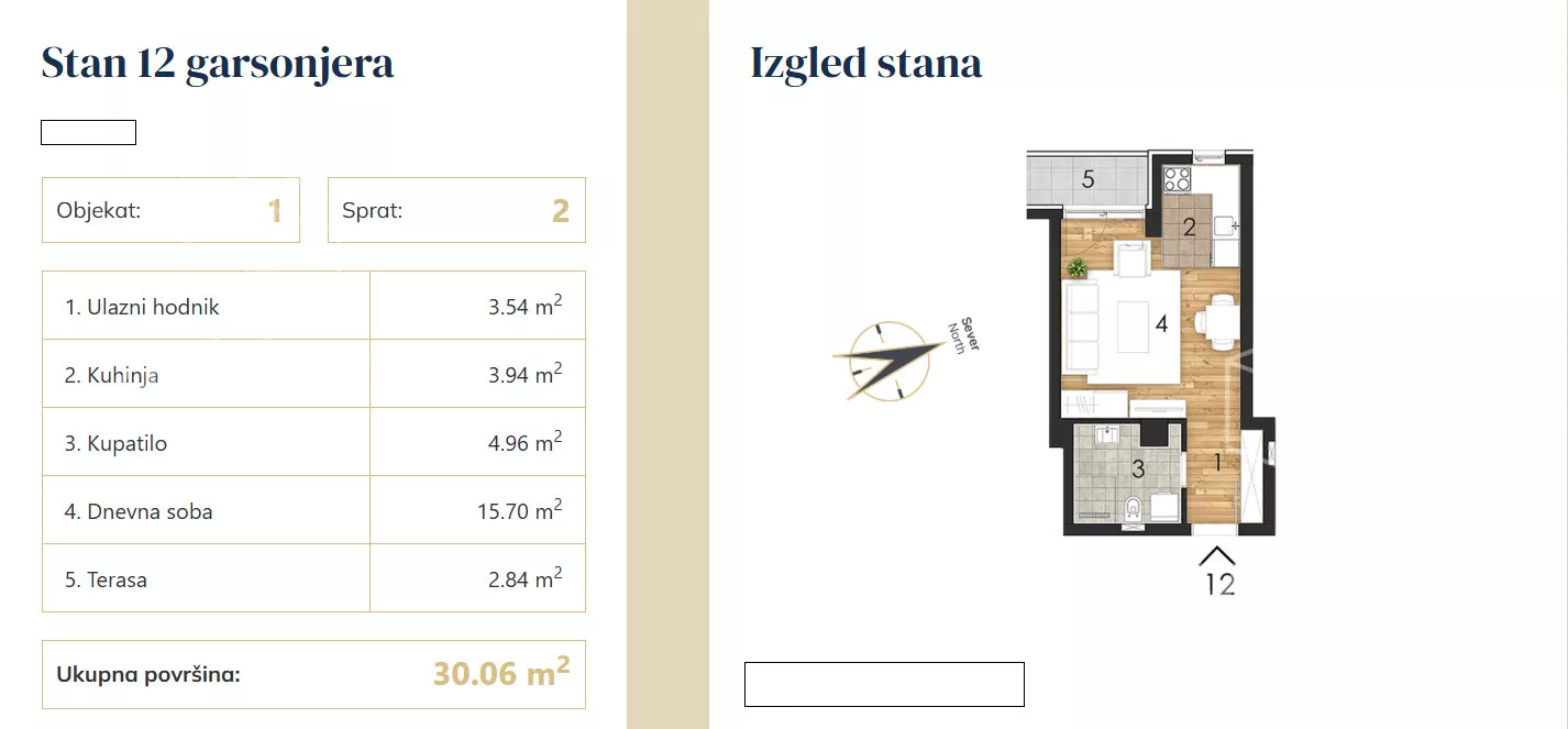 Garsonjera | 4zida