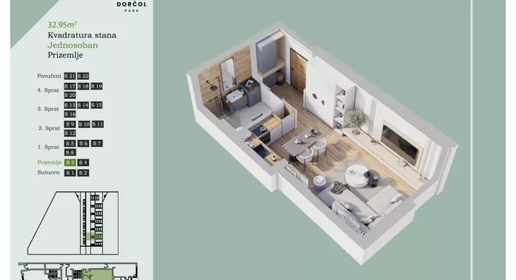 Jednosoban stan | 4zida