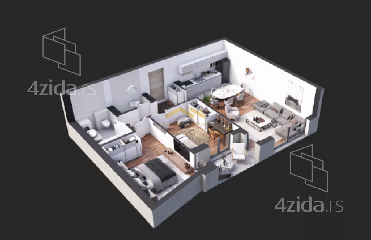 Trosoban stan | 4zida