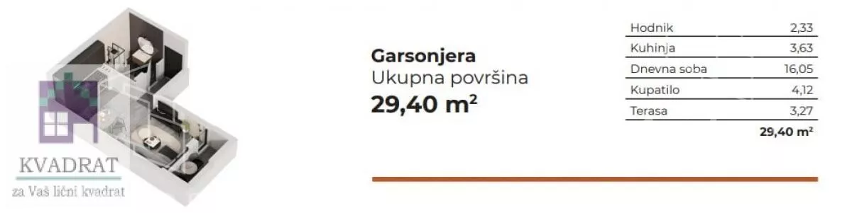 Garsonjera | 4zida