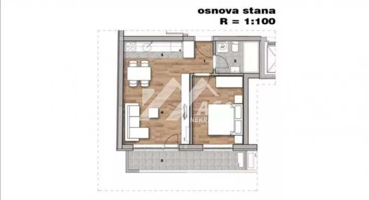 Dvosoban stan | 4zida