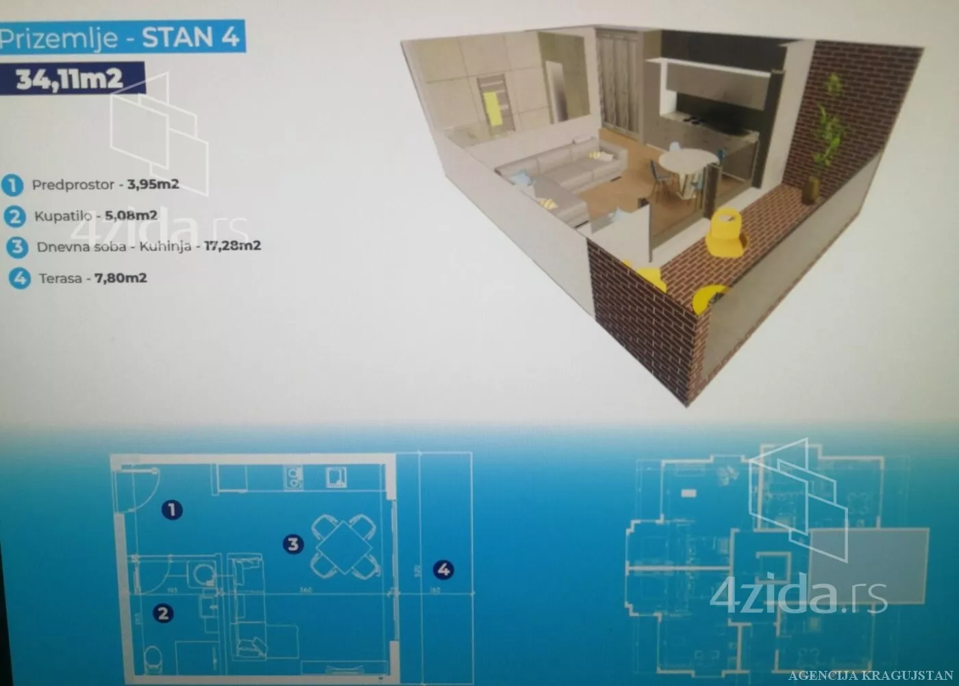 Jednosoban stan | 4zida