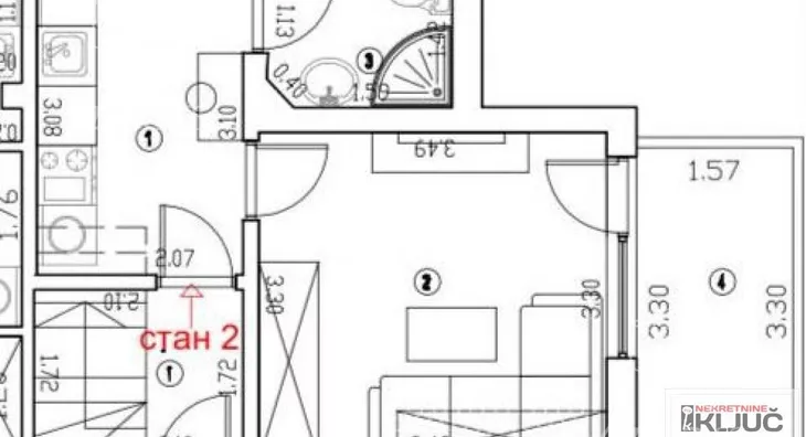 Jednosoban stan | 4zida